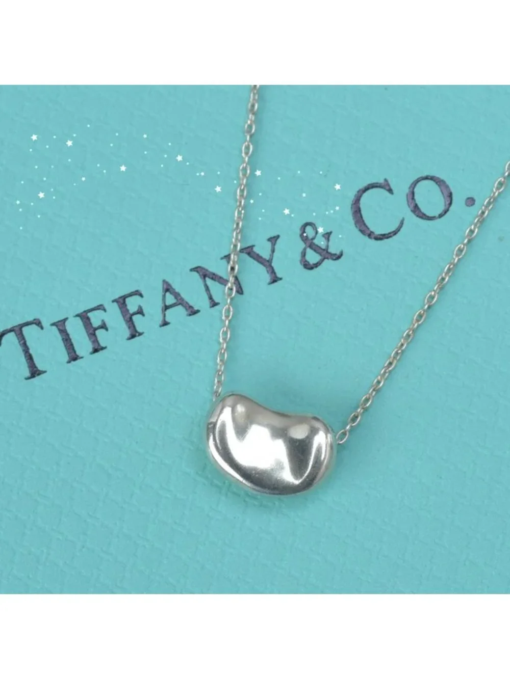 Tiffany & Co Bean S Necklace 925 Sterling Silver